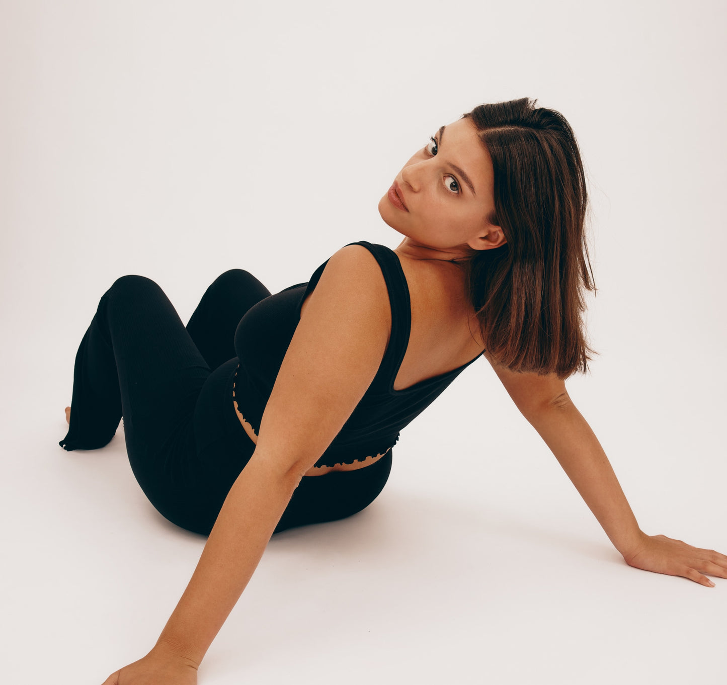 Core Bold Rib Ruched Tank Top