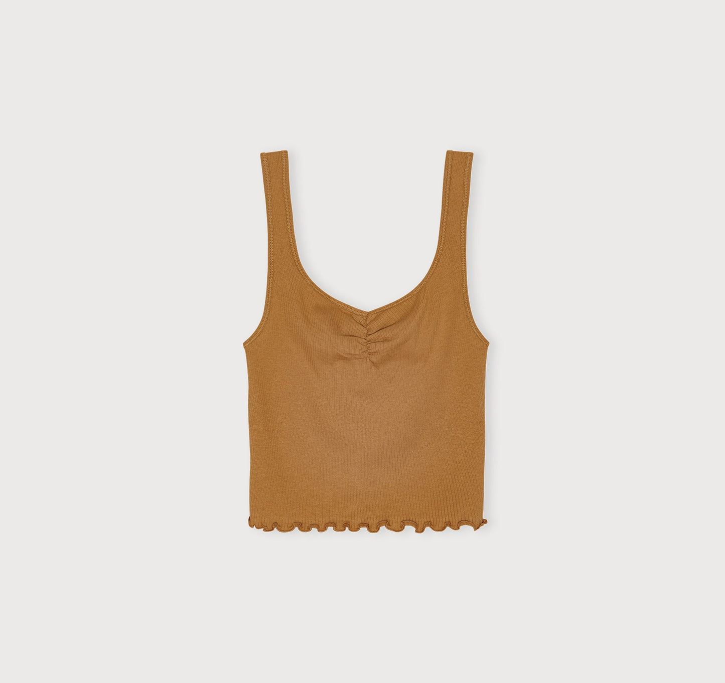 Core Bold Rib Ruched Tank Top