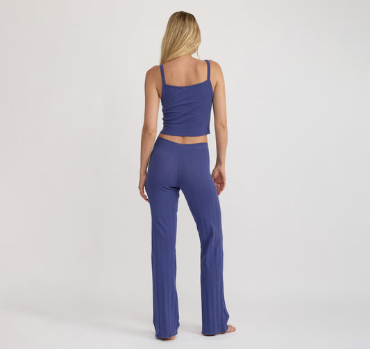 Pointelle Straight Leg Pants