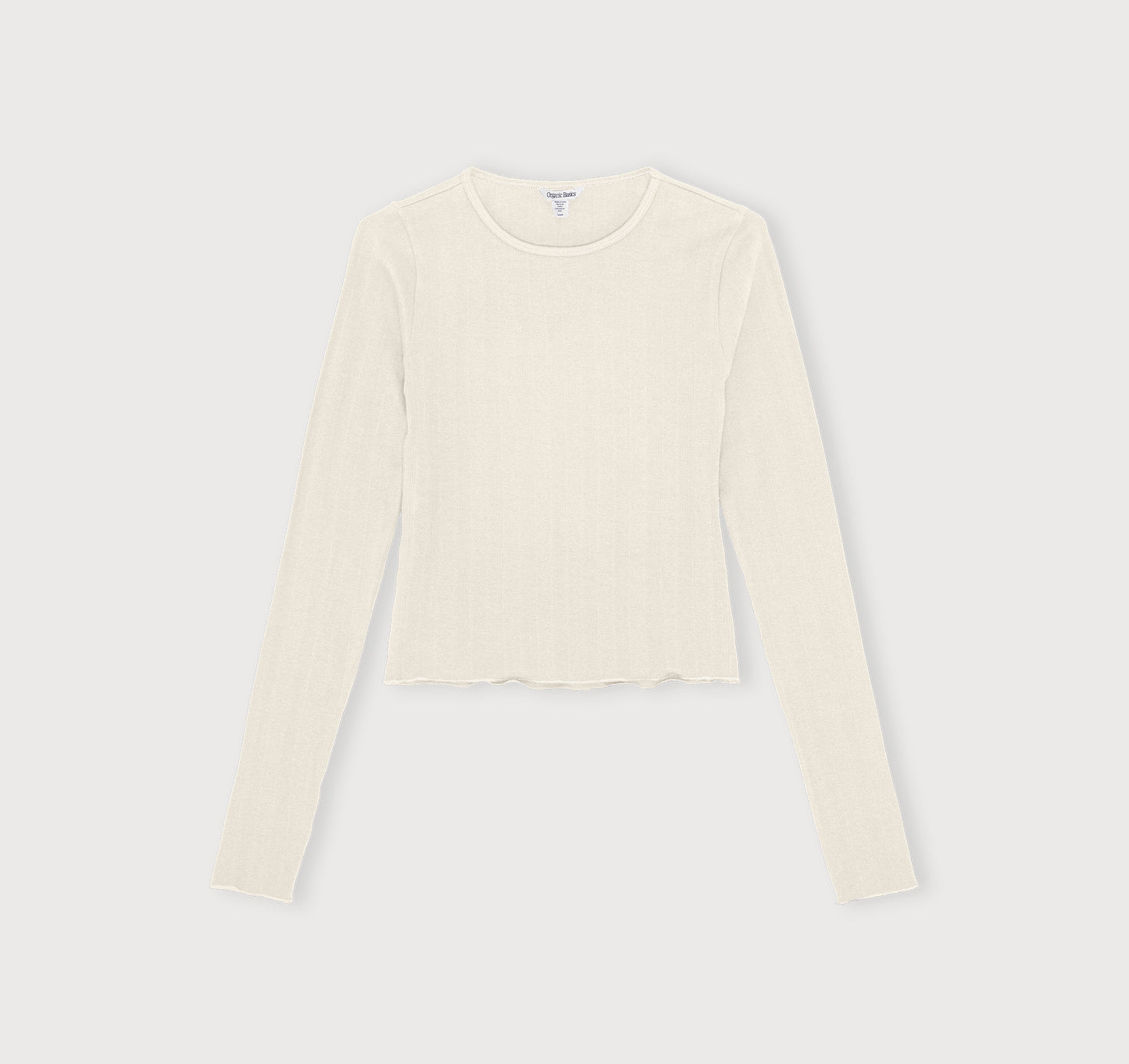 Pointelle Long Sleeve Tee