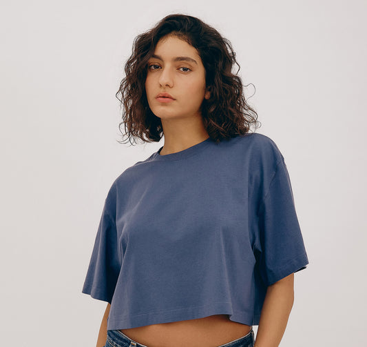 True Boxy Crop Tee