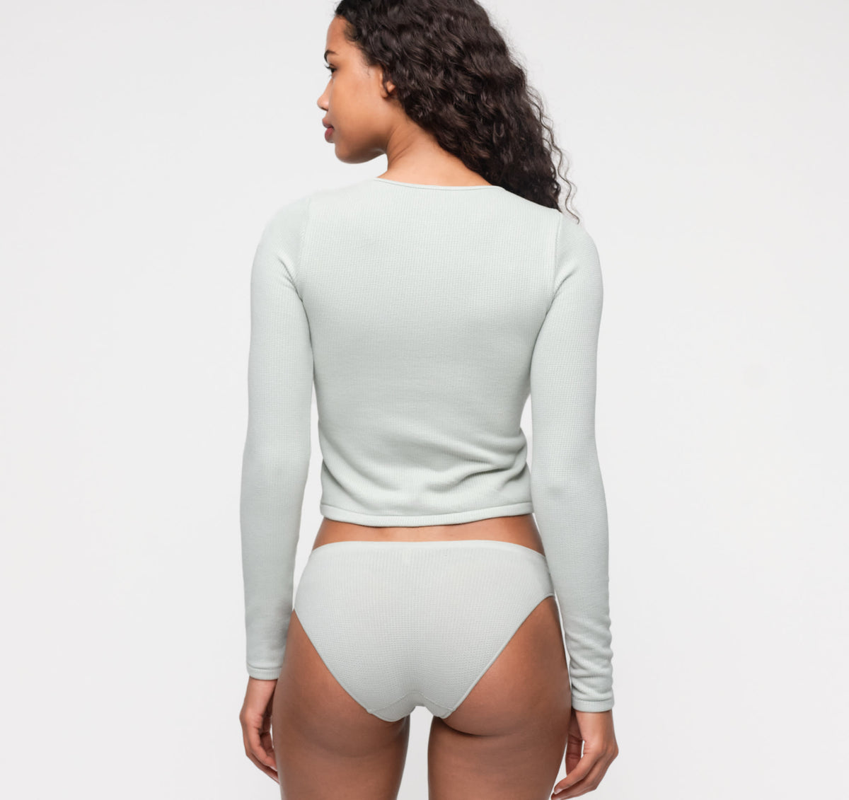 Seamless Waffle Cardigan
