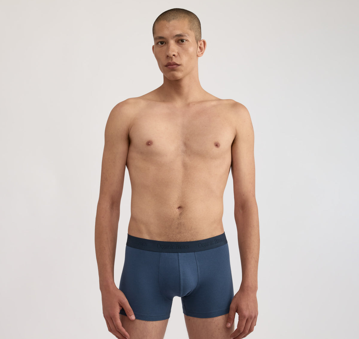 Core Trunks 3-Pack - Stone Grey / Plum / Deep Navy – organic cotton – view 6