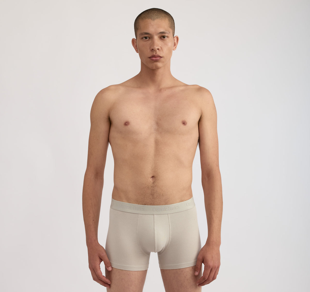 Core Trunks 3-Pack - Stone Grey / Plum / Deep Navy – organic cotton – view 3