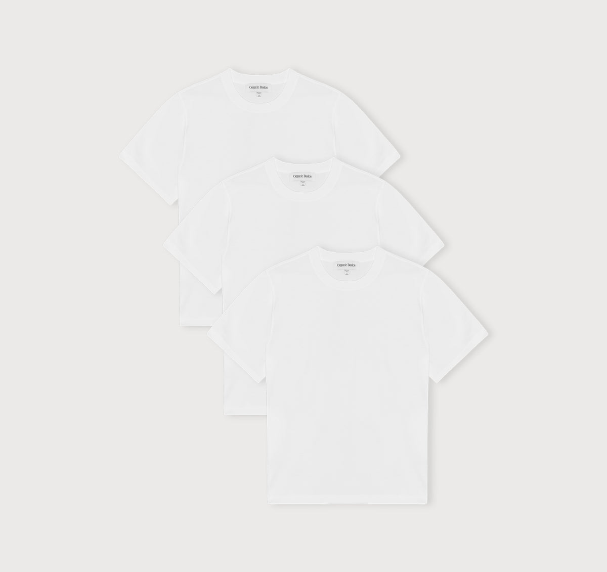 True Boxy Fit Tee 3-Pack - White – organic cotton