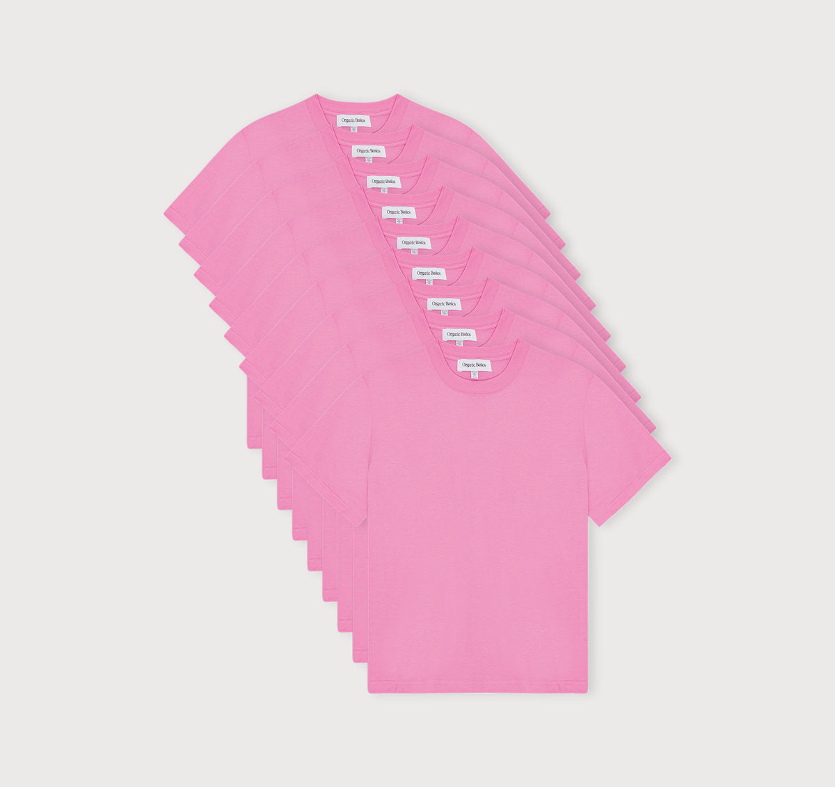 True Boxy Fit Tee 9-Pack - Soft Pink – organic cotton