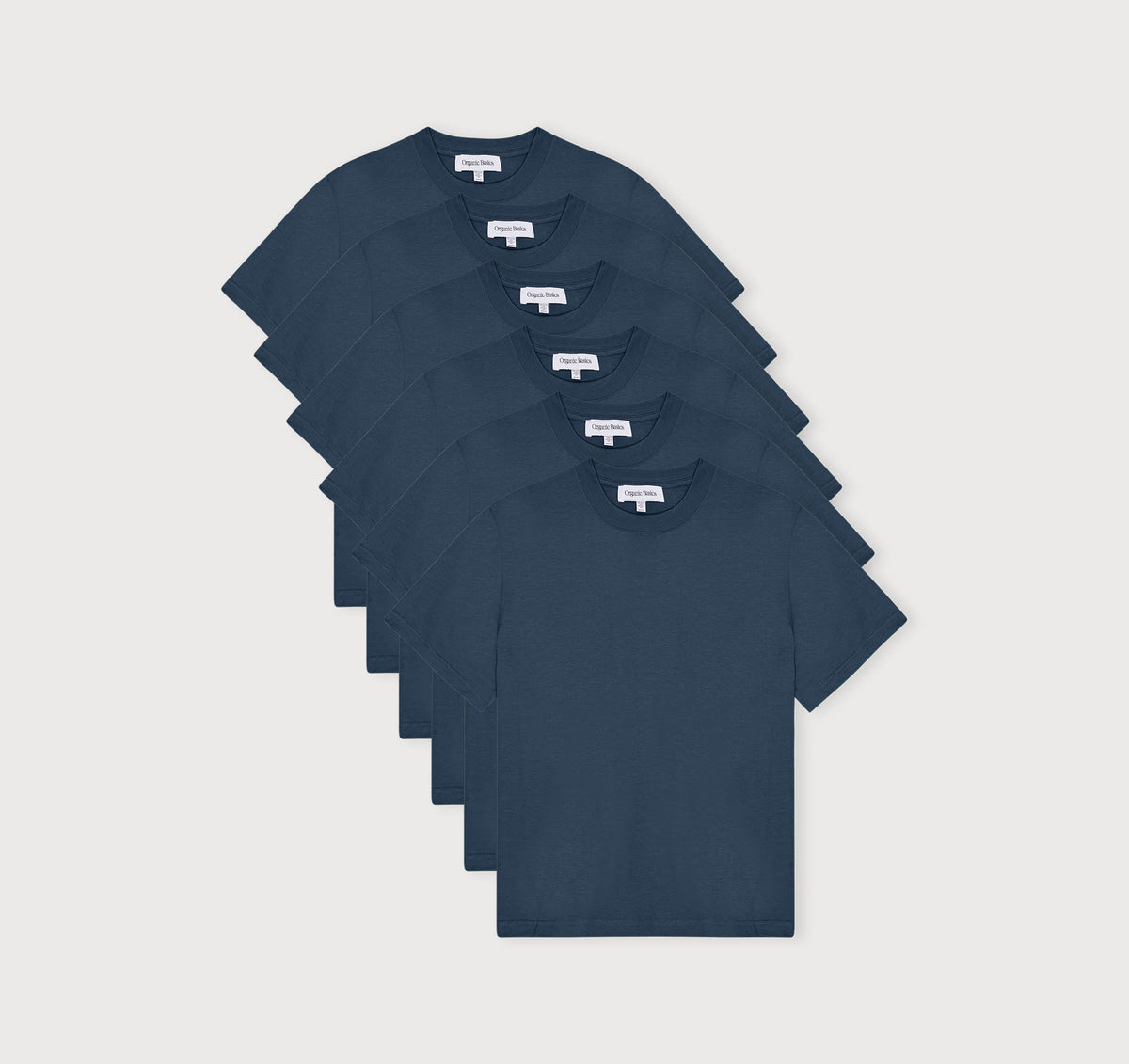 True Heavy Boxy Fit Tee 6-Pack - Midnight Blue – organic cotton