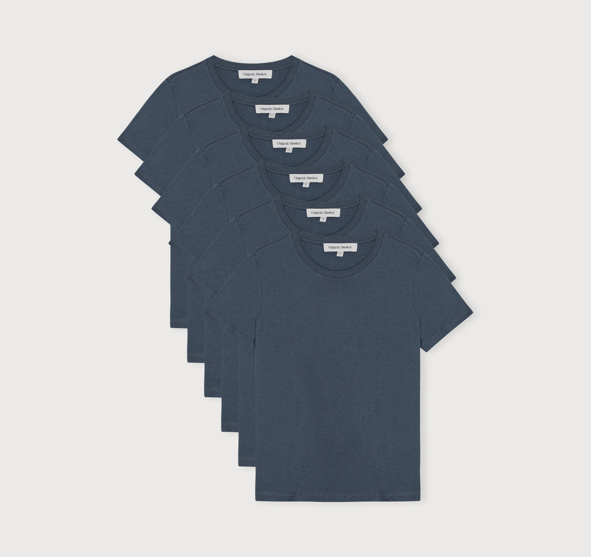 True Heavy Regular Fit Tee 6-Pack - Midnight Blue – organic cotton