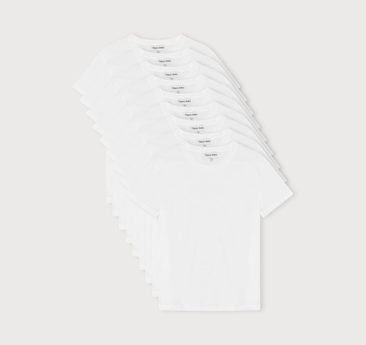 True Regular Fit Tee 9-Pack - White – organic cotton