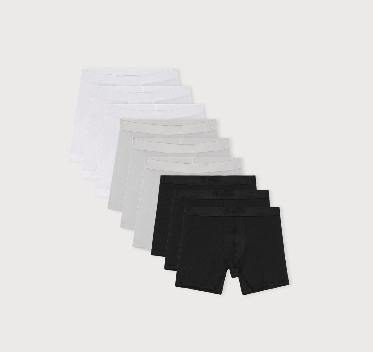 Premium Boxer Briefs 9-pack - White / Hazy / Black