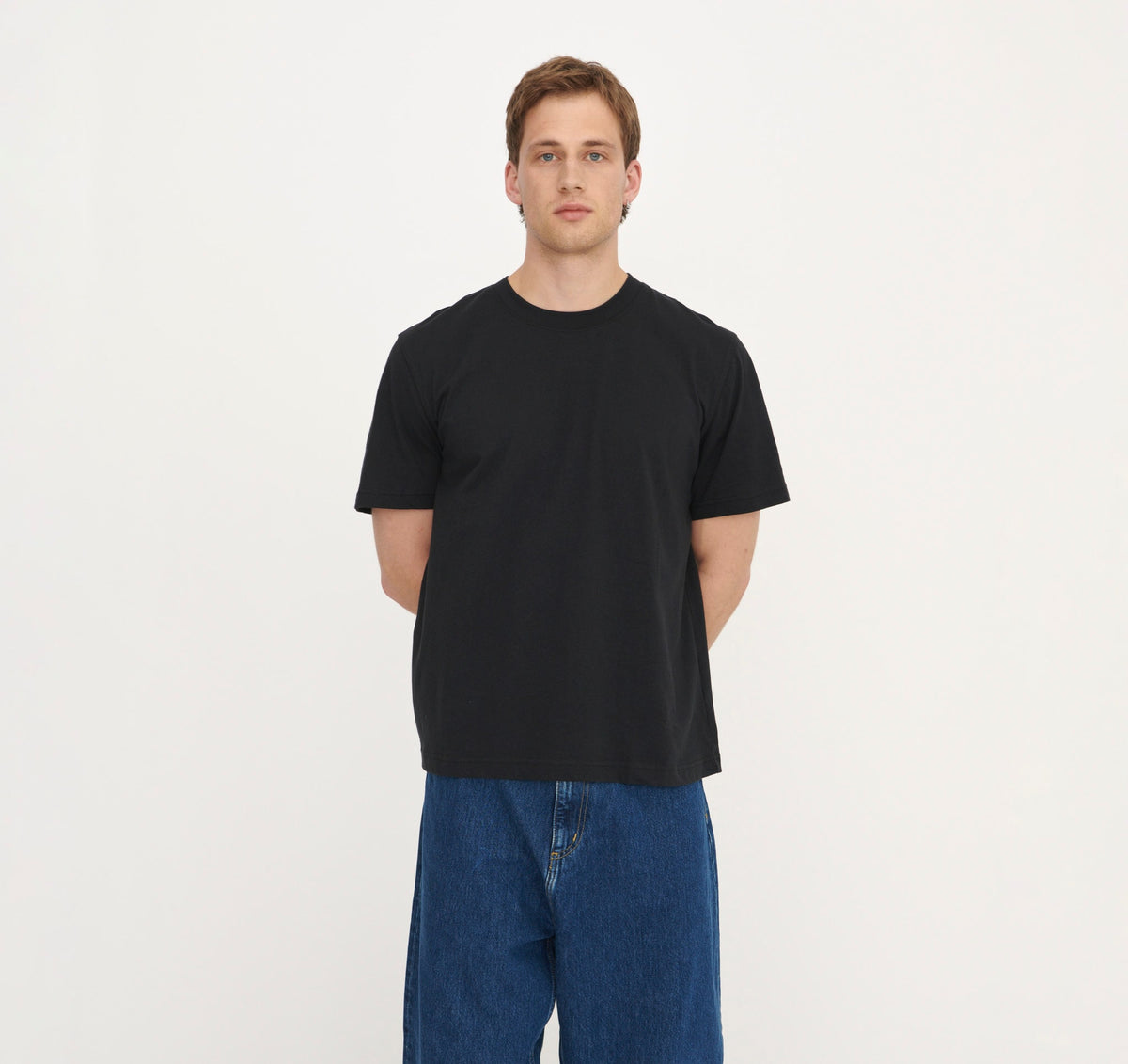 True Boxy Fit Tee 6-Pack - Black – organic cotton – view 2