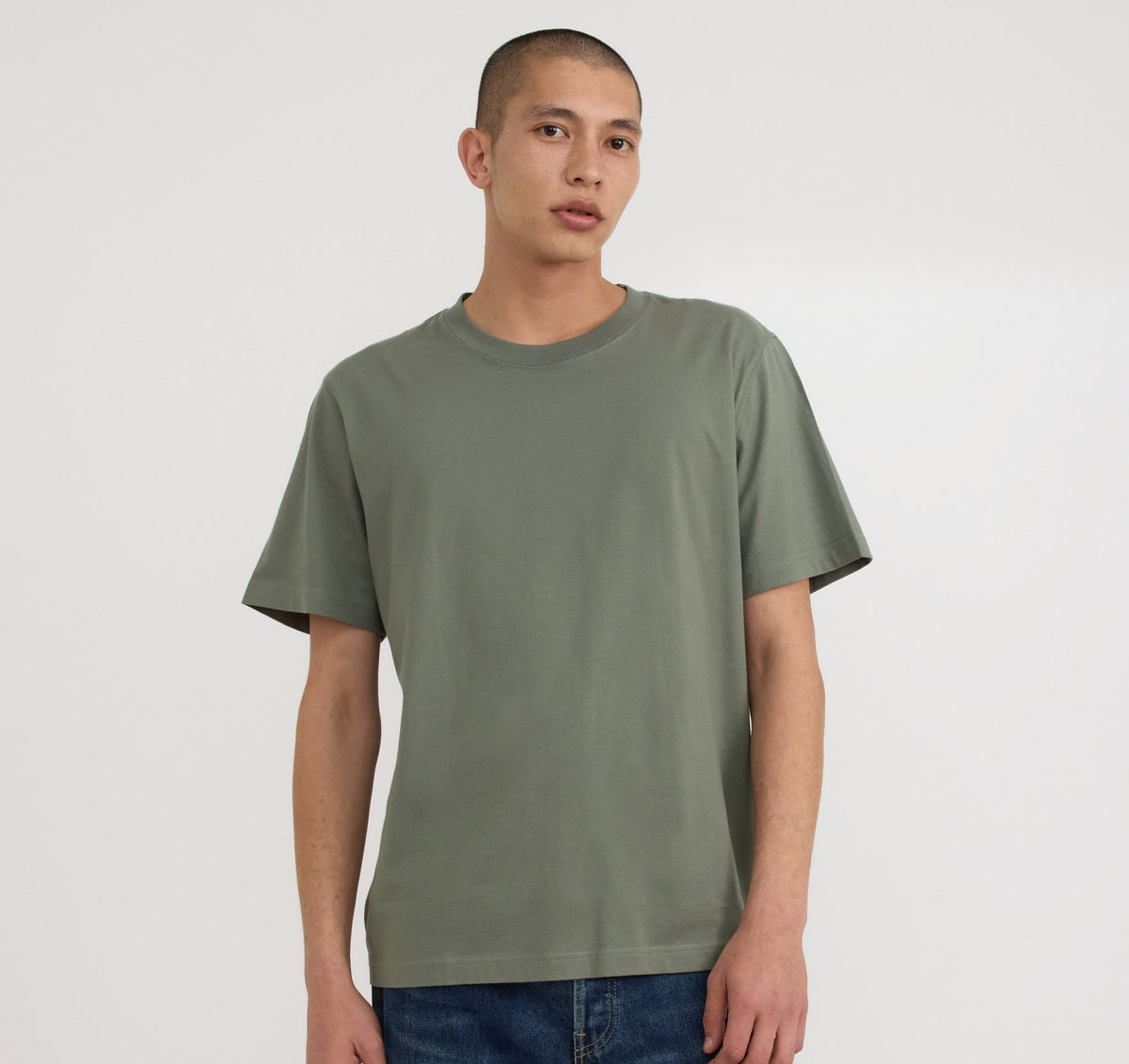 True Boxy Fit Tee 9-Pack - Seaweed – organic cotton – view 2