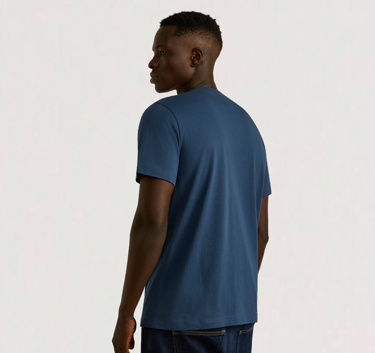 True Heavy Boxy Fit Tee 3-Pack - Midnight Blue – organic cotton – view 3