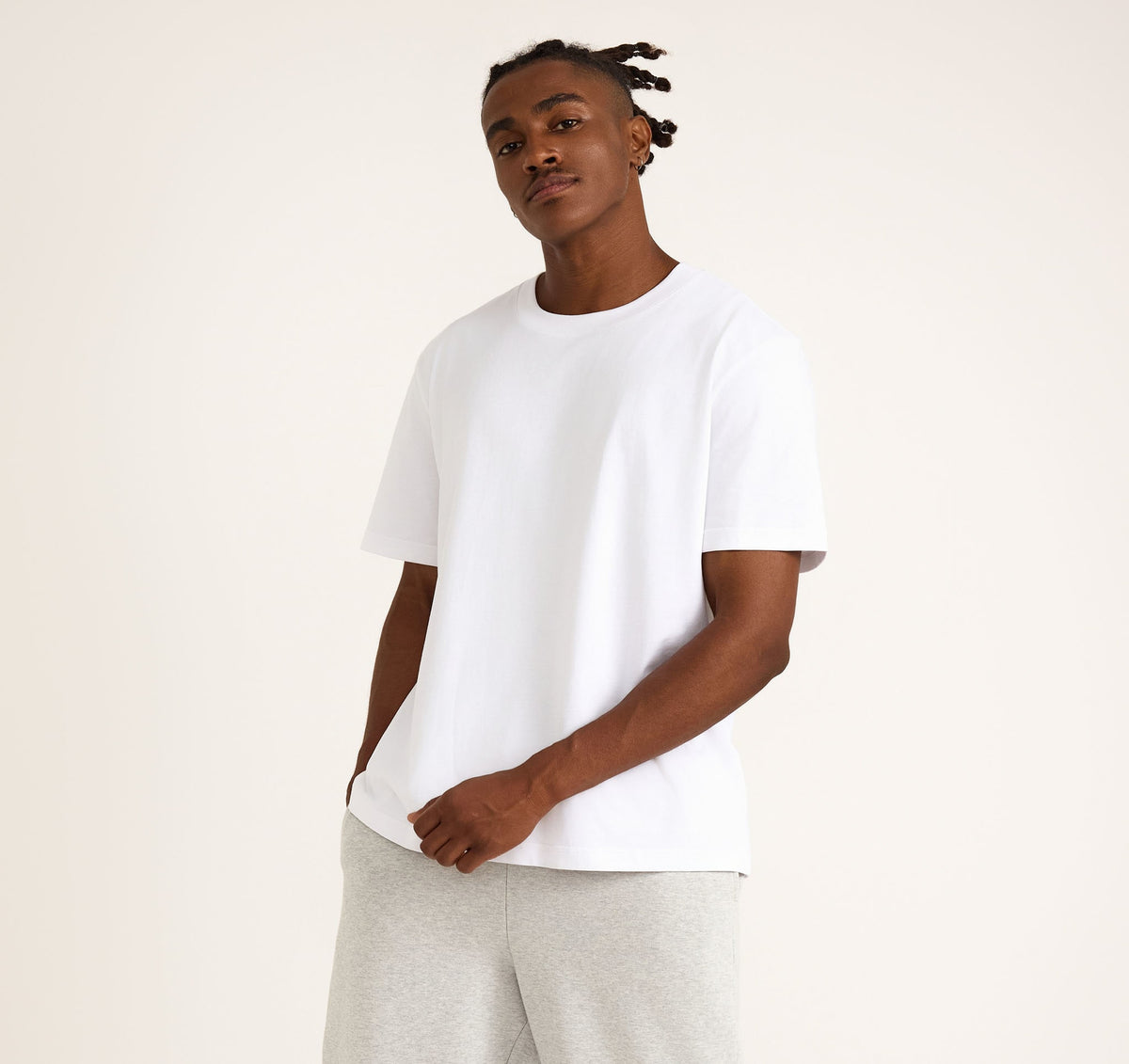 True Heavy Boxy Fit Tee 9-Pack - White – organic cotton – view 2