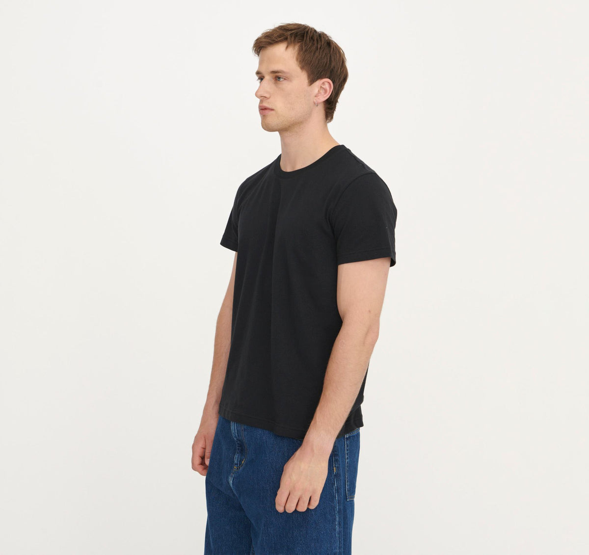 True Heavy Regular Fit Tee - Black – organic cotton – view 5