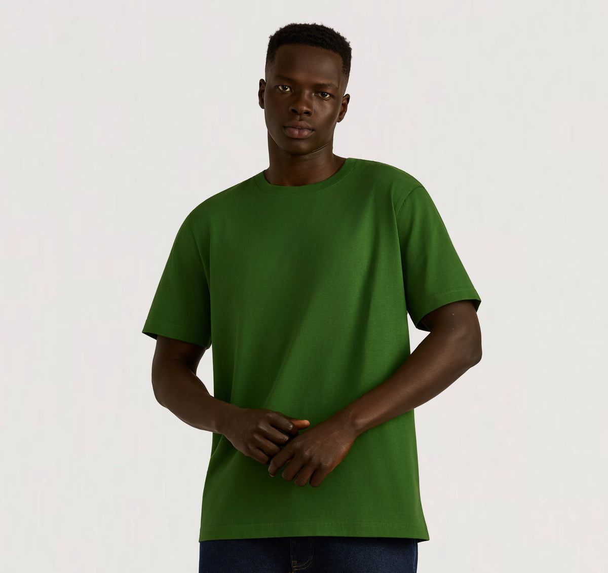 True Heavy Regular Fit Tee 6-Pack - Evergreen – organic cotton – view 2