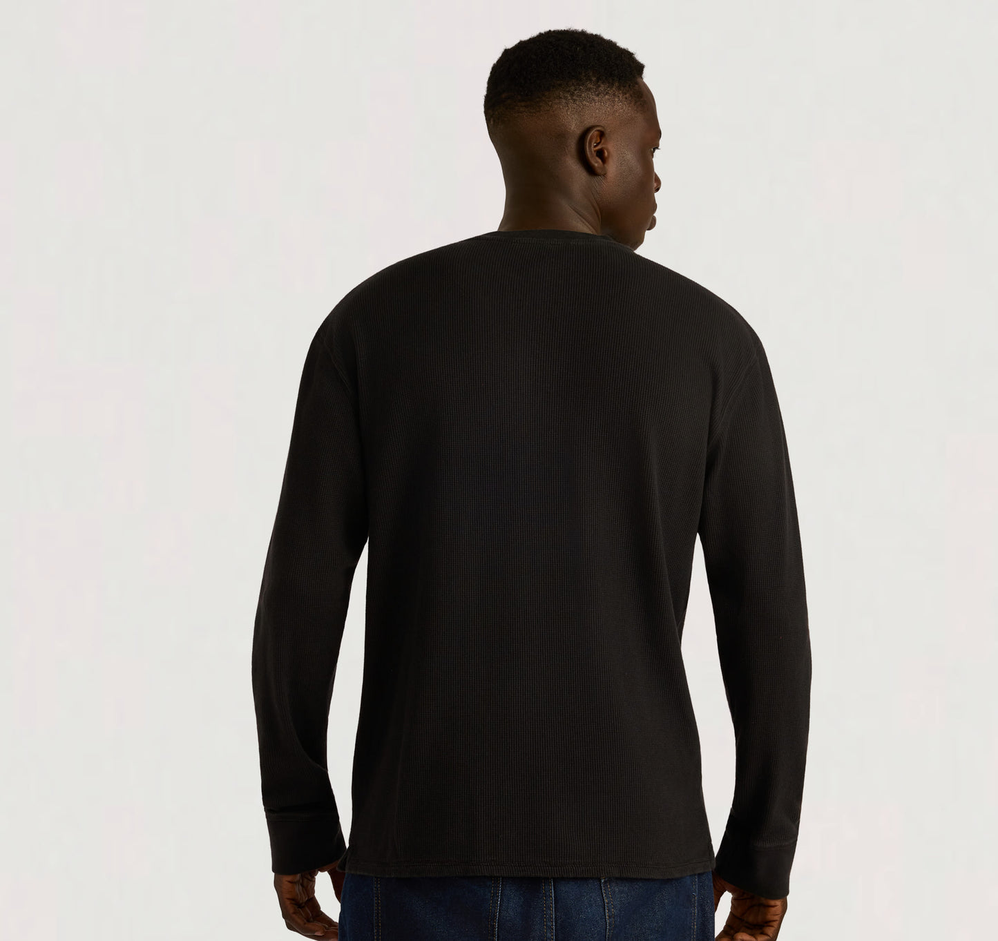 Waffle Henley Long Sleeve