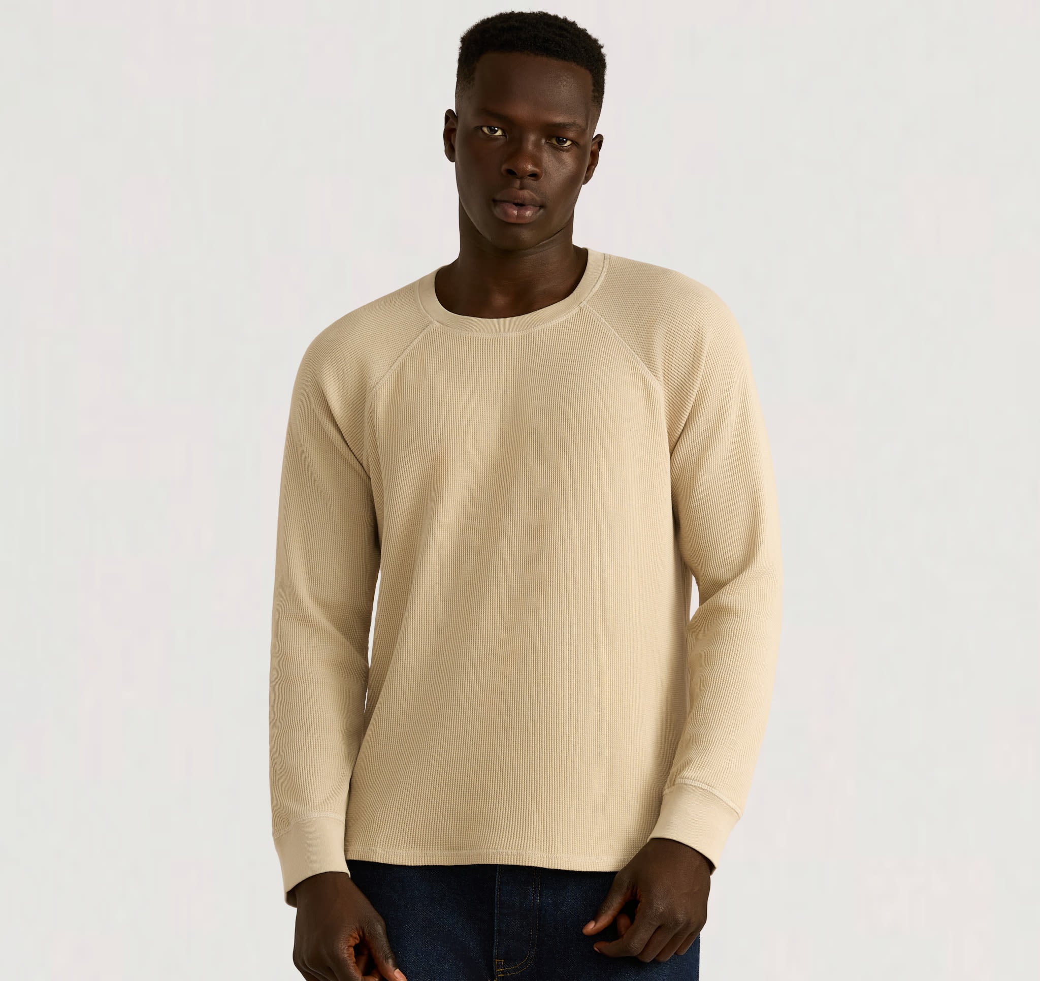 Waffle Raglan Long Sleeve | Only £ 25 | Organic Basics