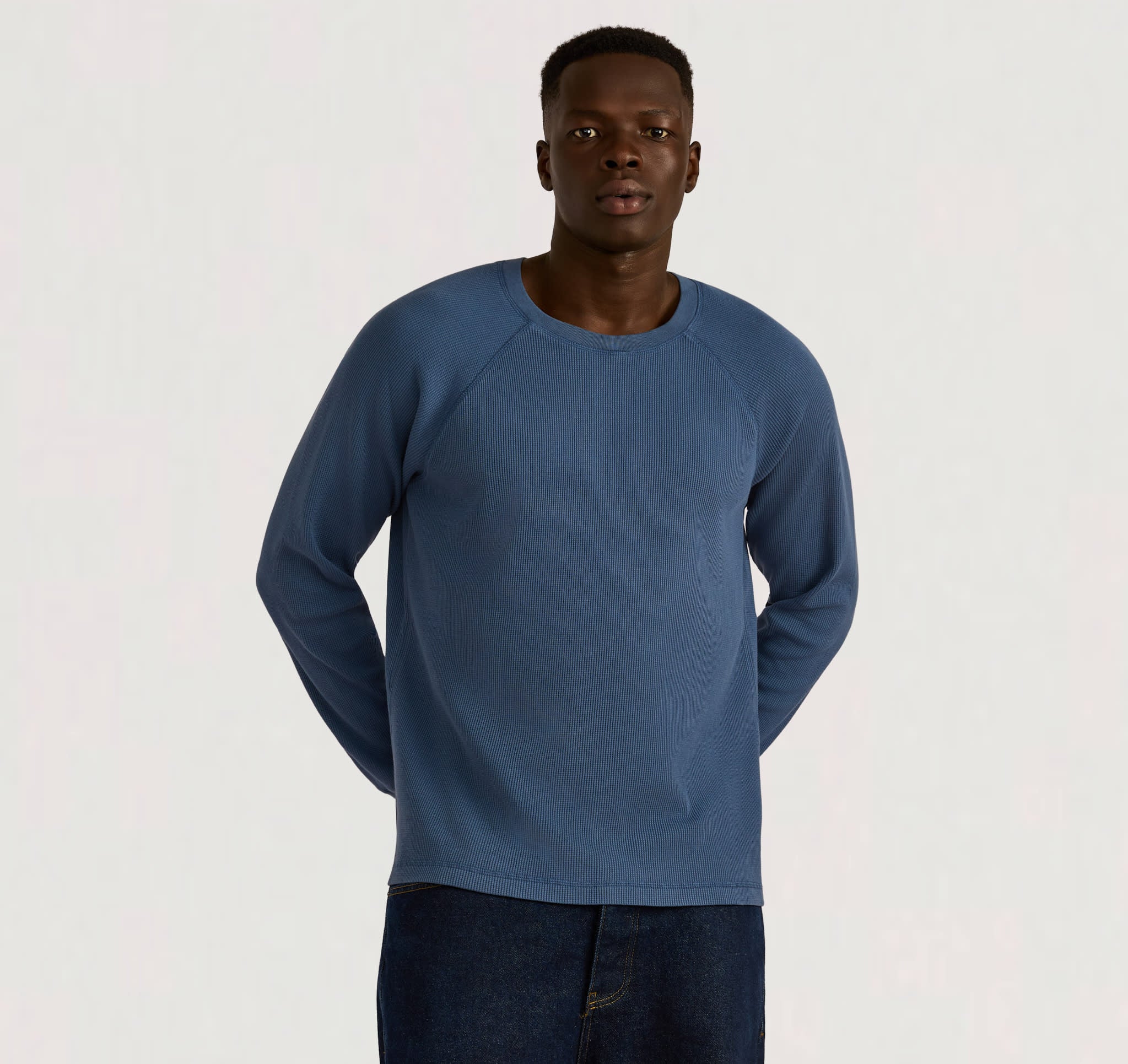 Waffle Raglan Long Sleeve | Only £ 25 | Organic Basics