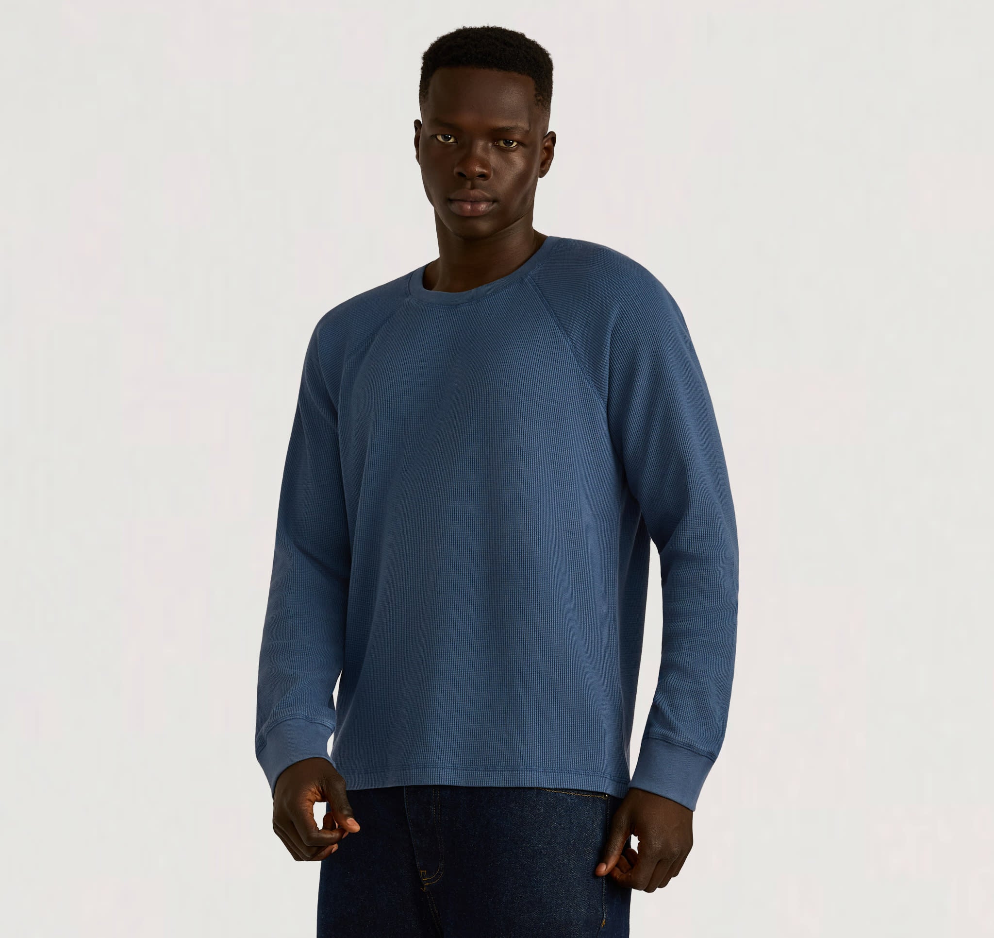 Waffle Raglan Long Sleeve | Only £ 25 | Organic Basics