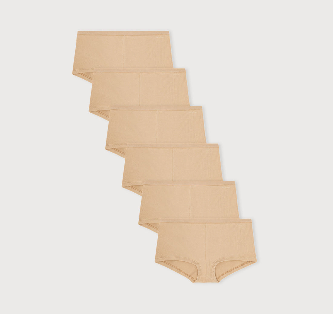 Core Rib Shorty 6-Pack | Only £ 71 | Organic Basics