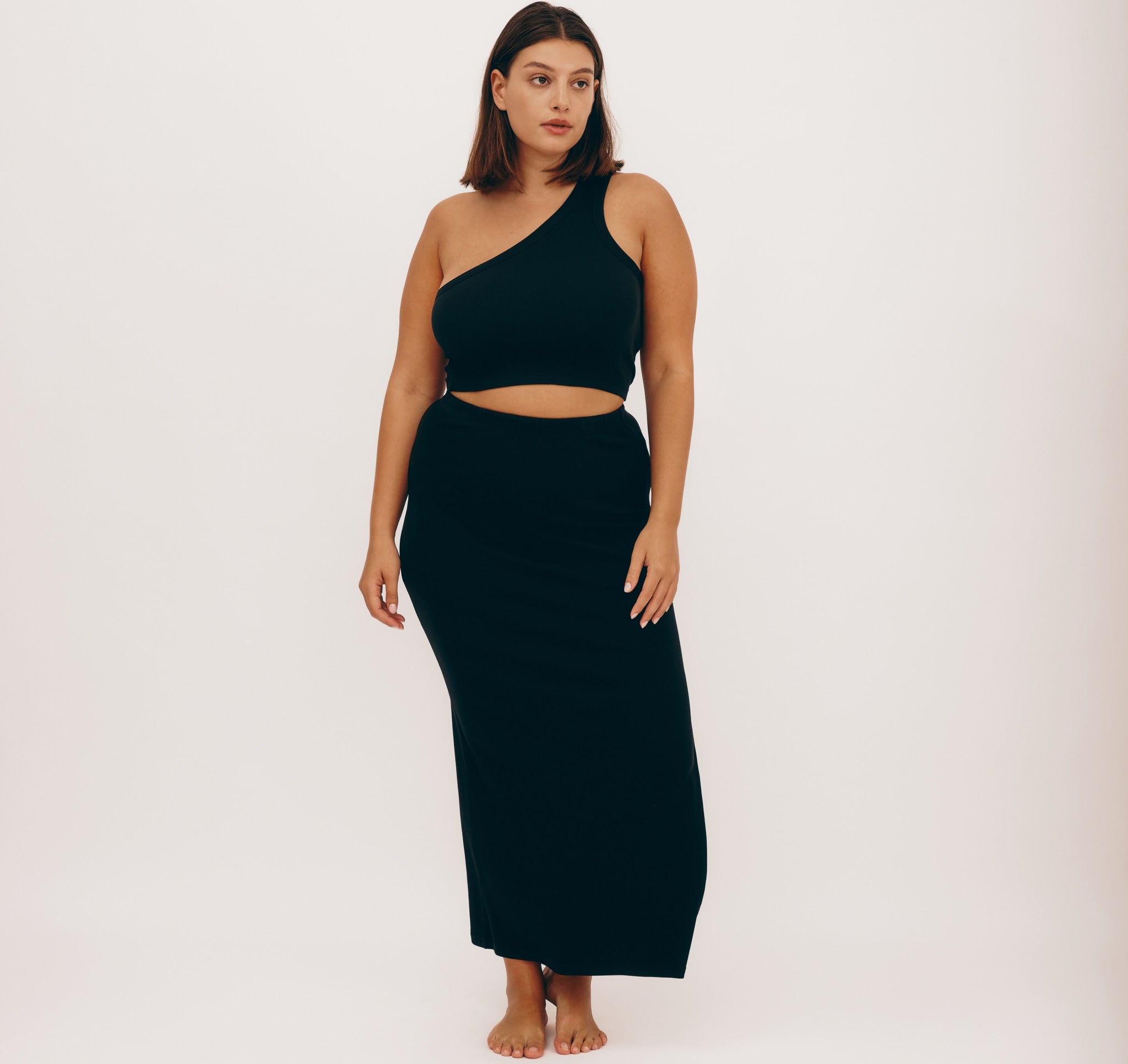 Plus size black pencil skirt cheap
