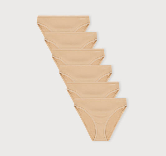 Core Rib High-Leg Briefs 6-Pack