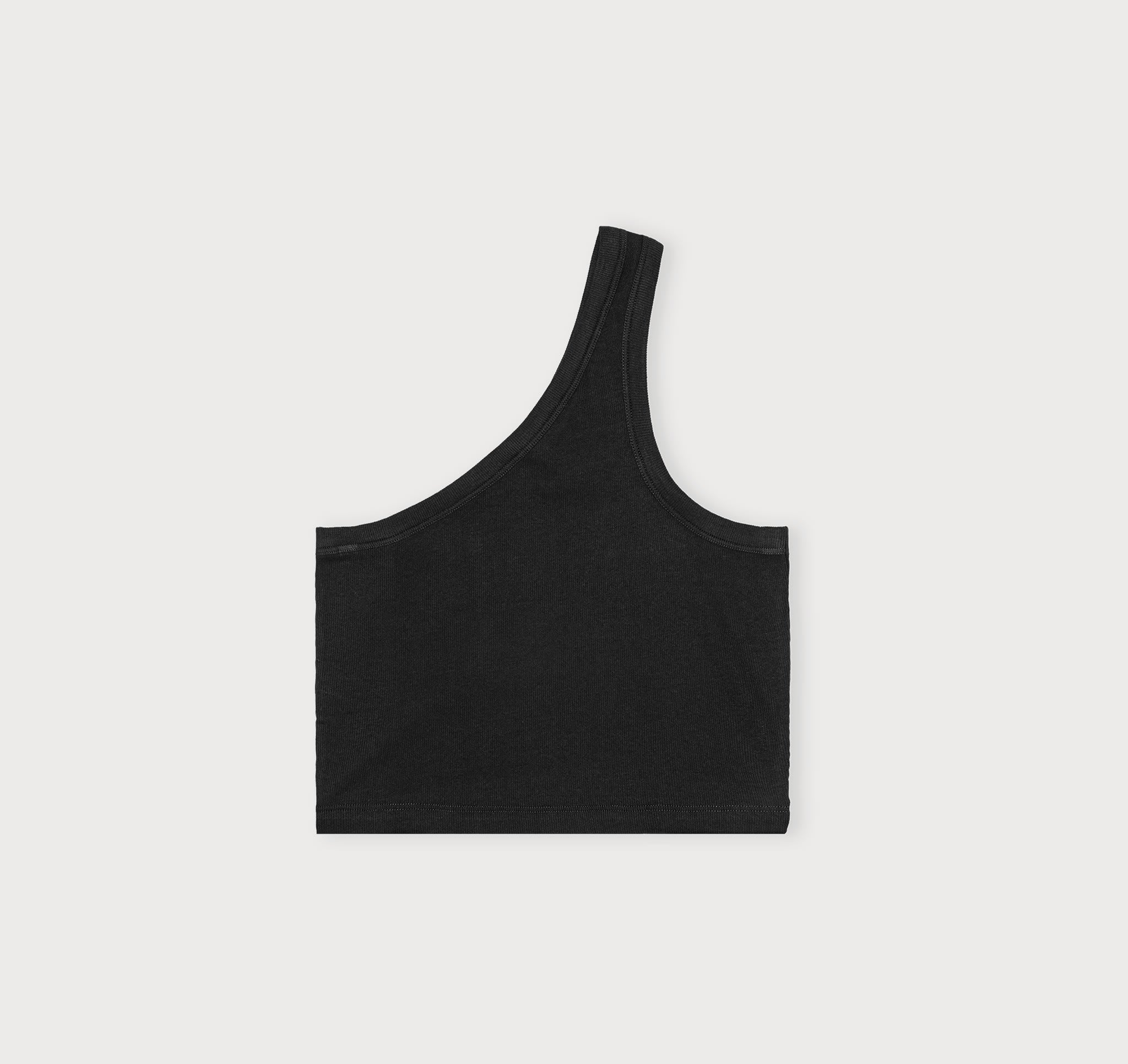 One shoulder sleeveless crop top store