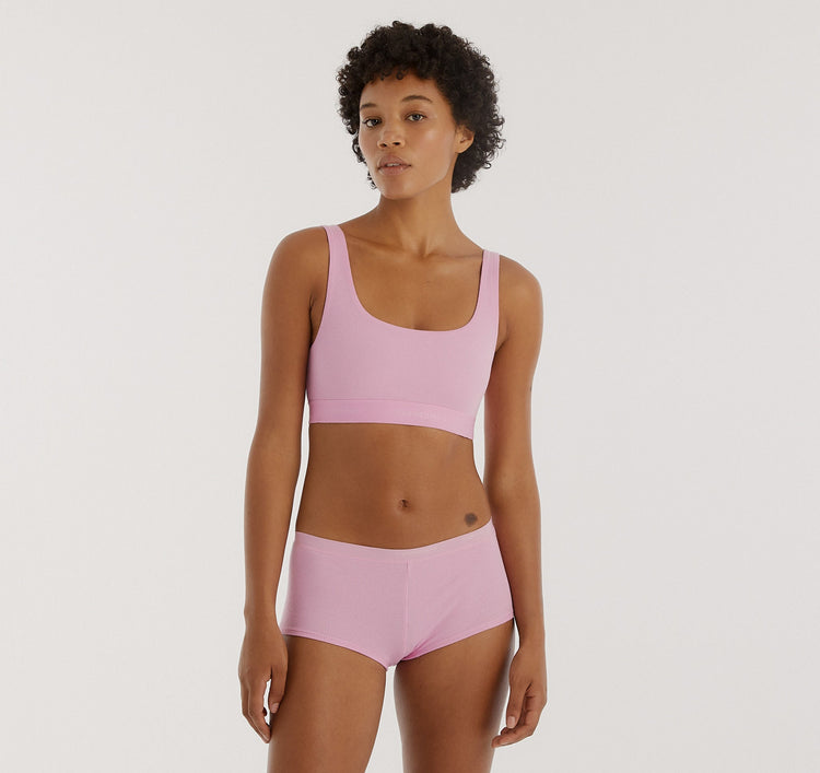 Core Rib Shorty - Seaweed – organic cotton