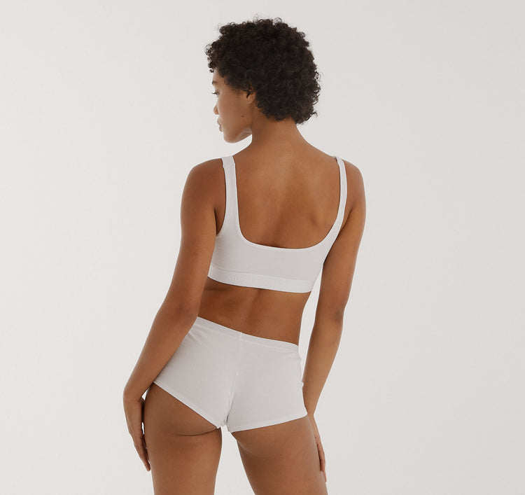 Core Rib Shorty - Seaweed – organic cotton