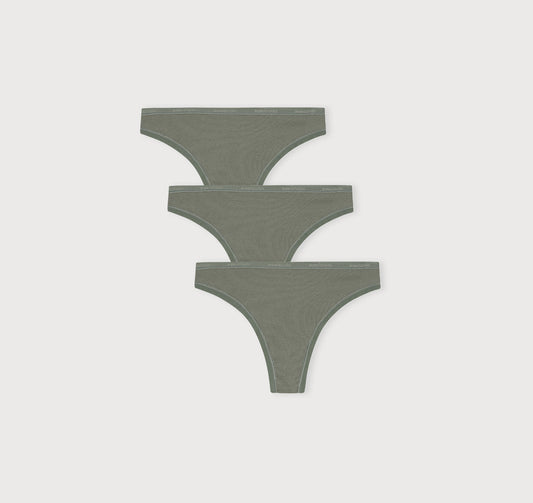 Core Rib Thong 3-Pack