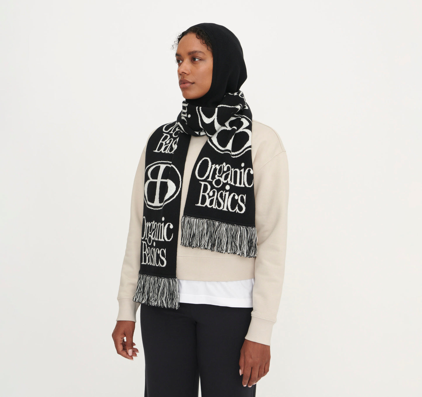 Soft Knit Jacquard Scarf