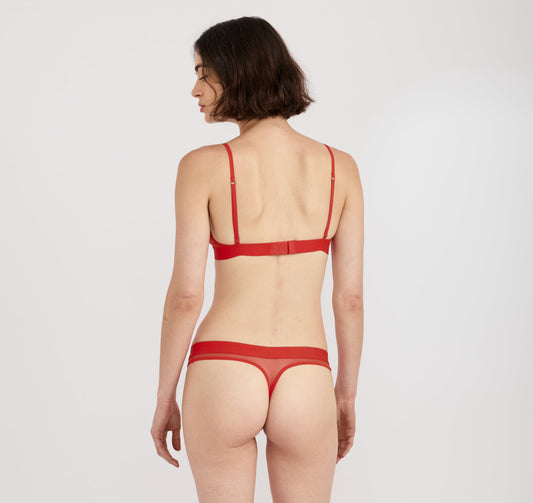 Mesh Triangle Bralette