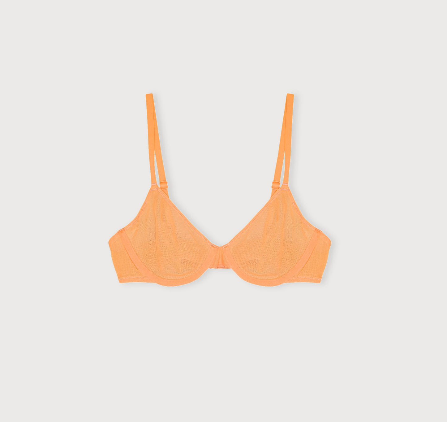 Mesh Unlined Demi Bra