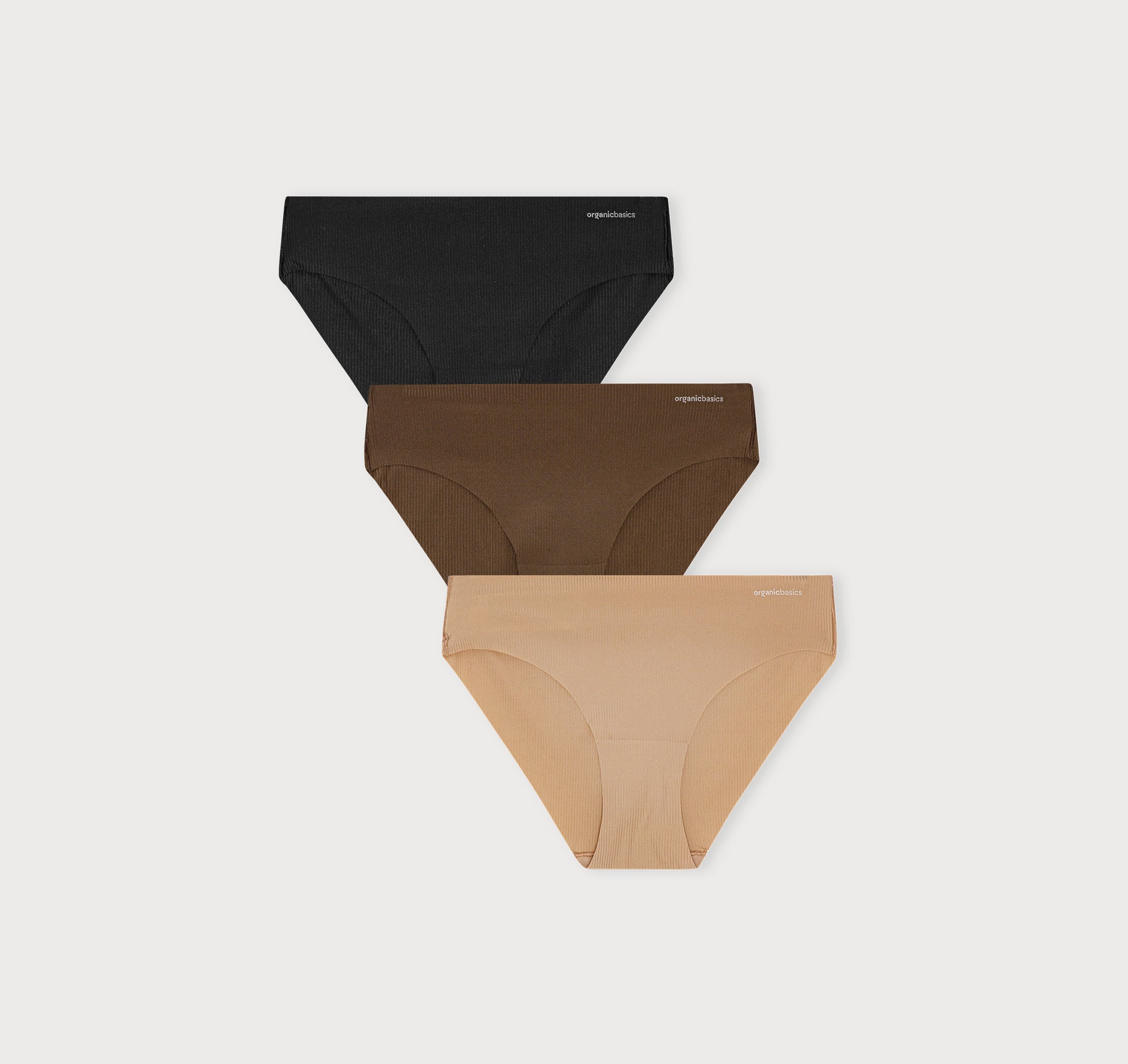 Naked Rib Briefs 3 pack