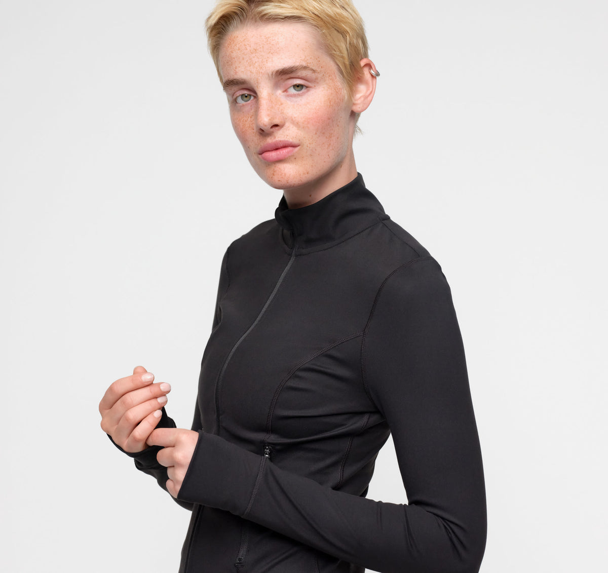 Active Zip Jacket - Black – view 2