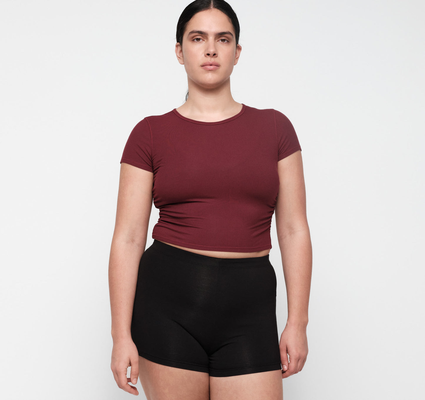 Active Rib Ruched Tee