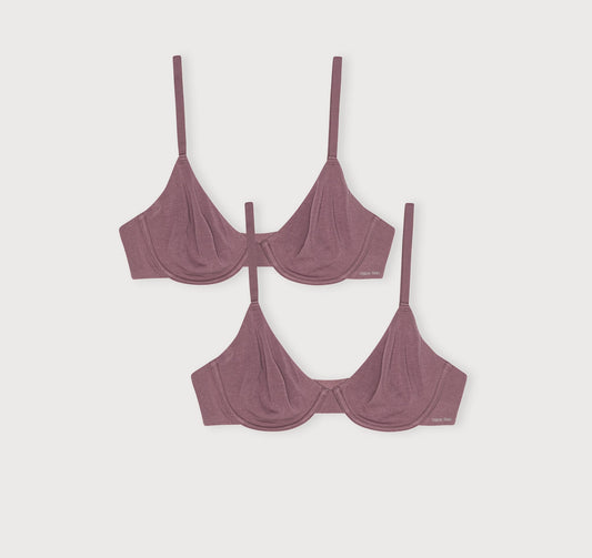 Core Unlined Demi Bra 2-Pack