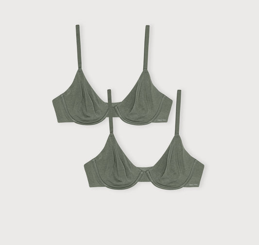 Core Unlined Demi Bra 2-Pack