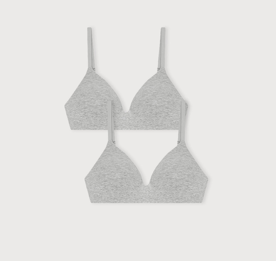 Core Wireless Plunge Bra 2-Pack | Only £ 84 | Organic Basics