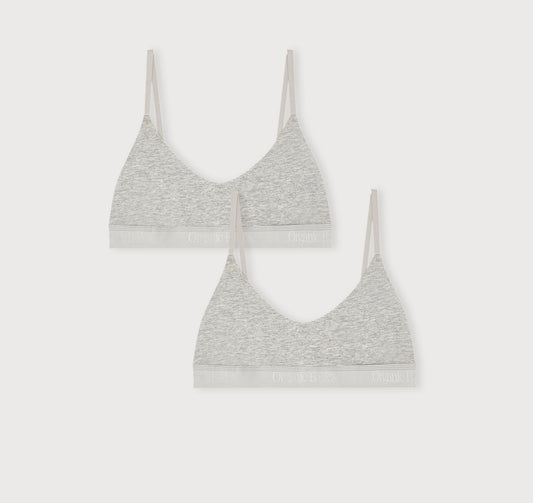 Core Rib Open Back Scoop Bralette 2-Pack