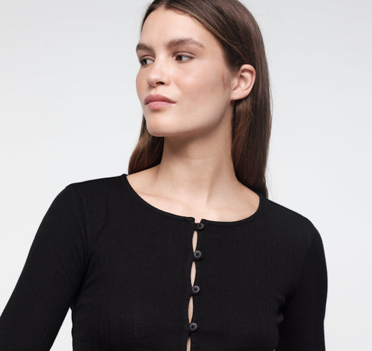 Pointelle Cardigan