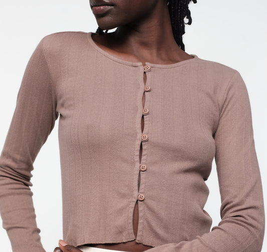 Pointelle Cardigan