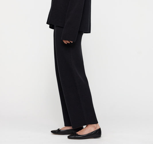 Soft Knit Barrel Leg Pants