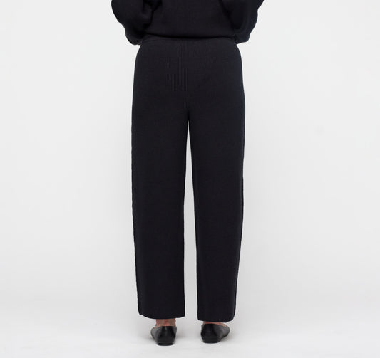 Soft Knit Barrel Leg Pants