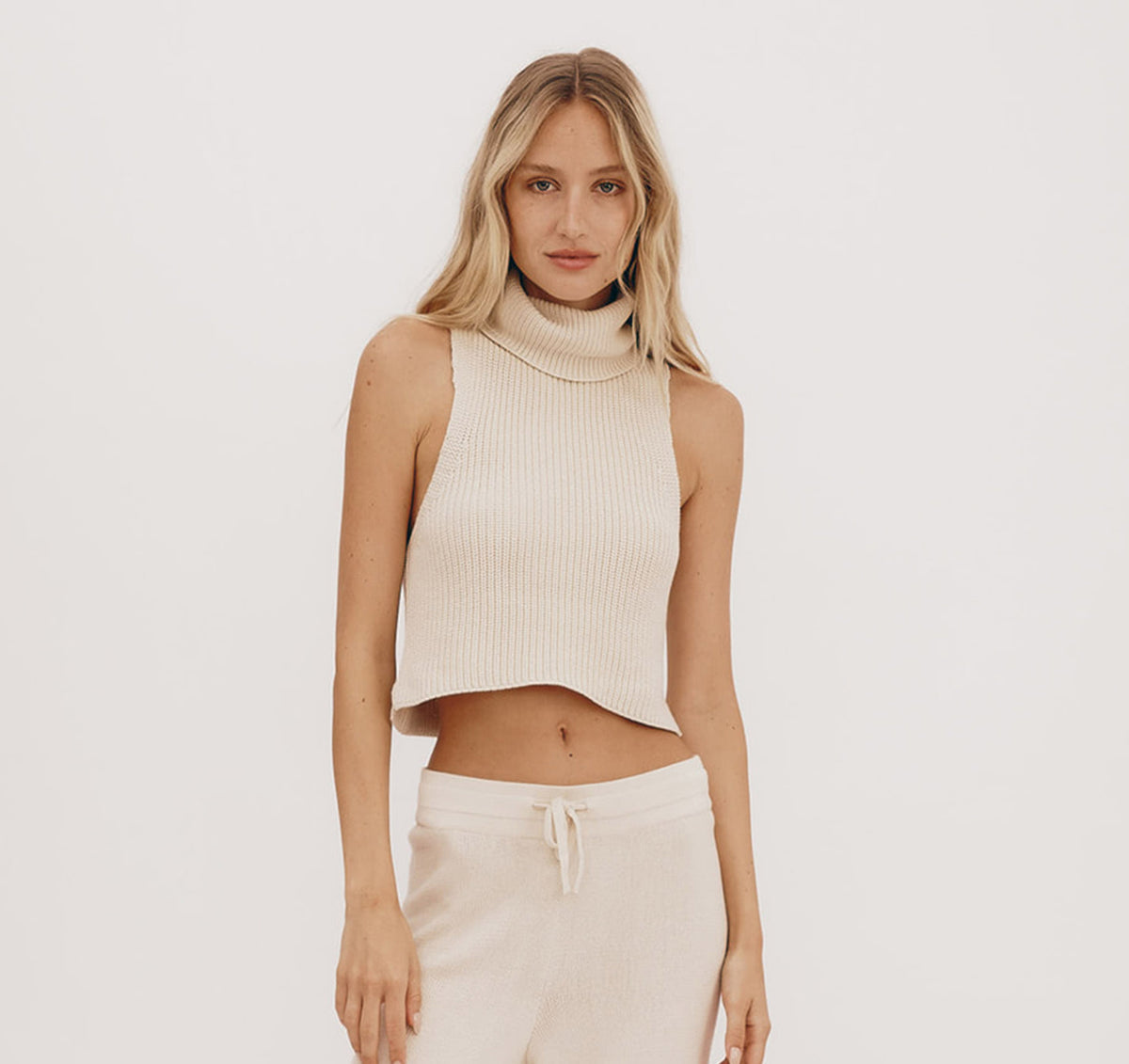 Organic Basics True Knit Sleeveless Turtleneck