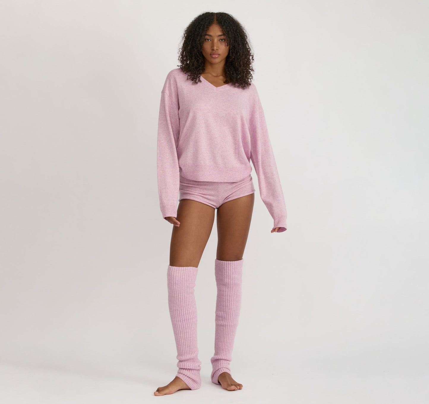 Fine Knit V-Neck Sweater