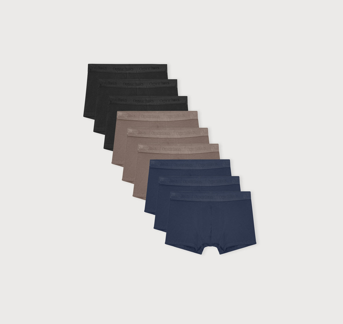 Core Trunks 9-Pack - Black / Shadow / Storm – organic cotton
