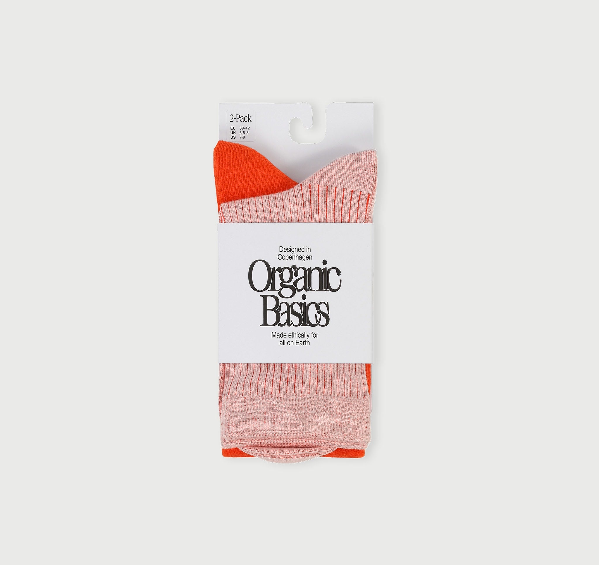 Core Rib Contrast Socks 2 Pack