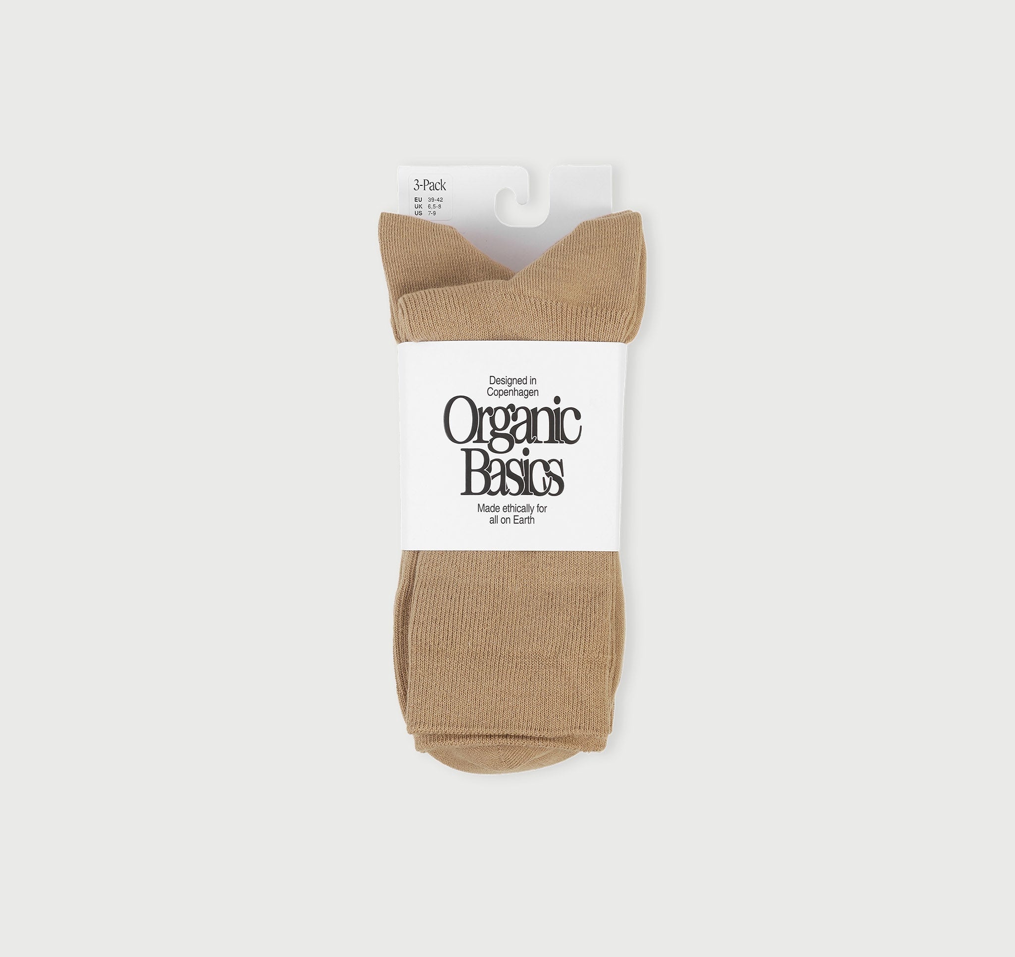 Core Crew Rib Socks 3 Pack